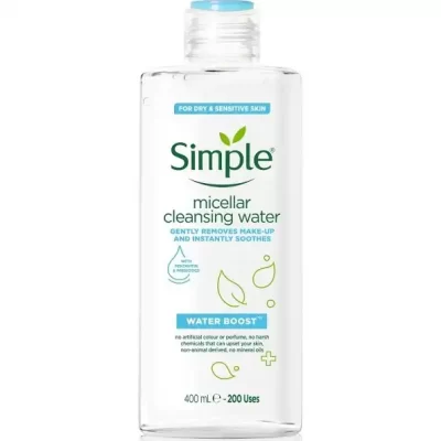 میسلار واتر سیمپل Simple مدل Micellar Cleansing Water مناسب انواع پوست